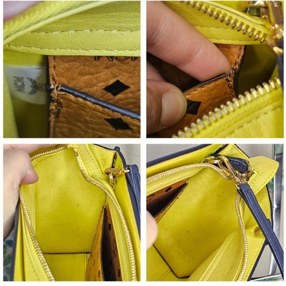 🔹️MCM🔹️ "RARE" MINI NAVY BLUE CROSSBODY BAG ✨️💙 - Picture 6 of 12